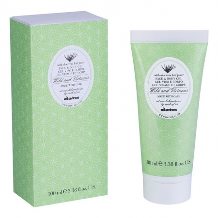 Davines (Давинес) Гель для лица и тела с алое вера (Face & Body gel Wild and virtuous), 100 мл.