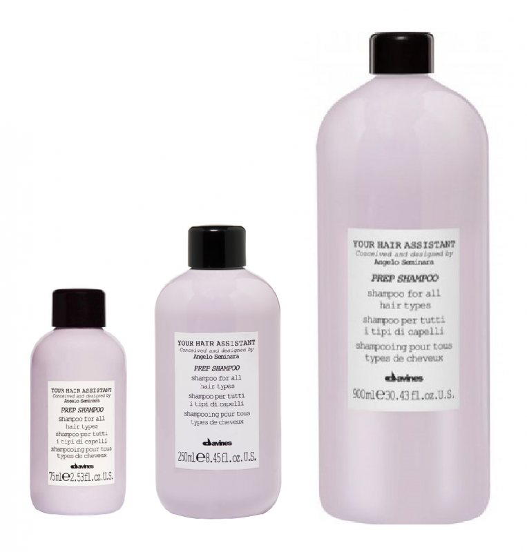Davines (Давинес) Универсальный шампунь для подготовки волос к укладке для всех типов волос (Your Hair Assistant Prep shampoo), 75/250/900 мл.