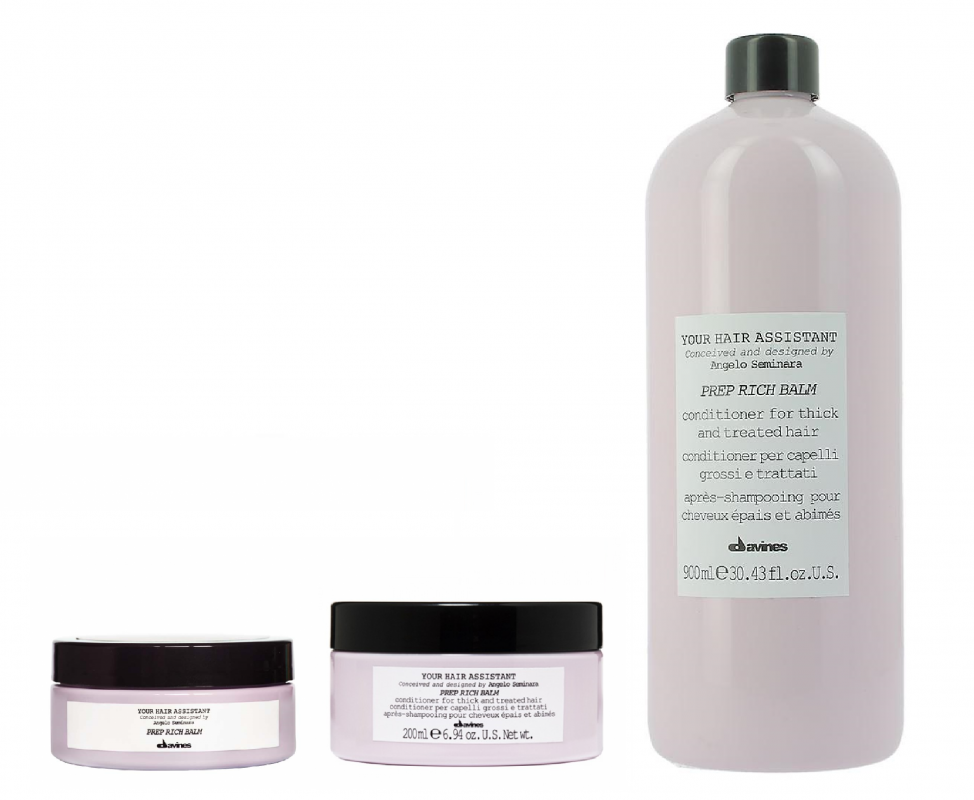 Davines (Давинес) Интенсивный кондиционер для подготовки волос к укладке (Your Hair Assistant Prep Rich balm), 75/200/900 мл.